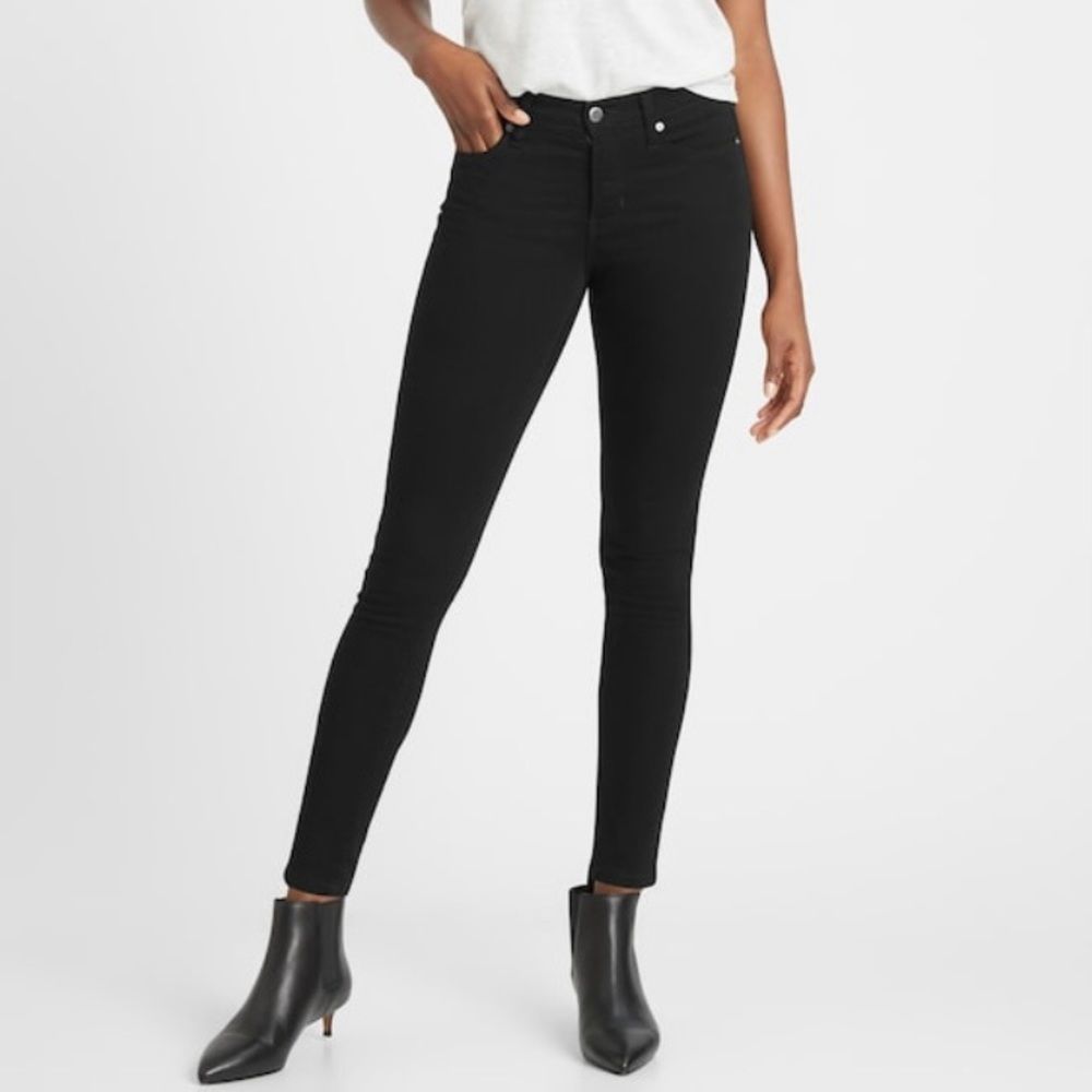 ☀️SALE!!! BANANA REPUBLIC Mid-Rise Skinny Fade-Resistant Ankle Jean, 27P